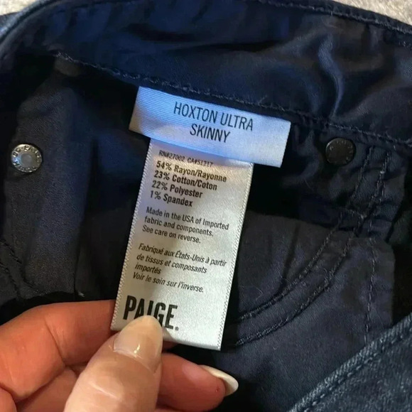 PAIGE  Jeans Hoxton Ultra Skinny, size 26. - Picture 9 of 11
